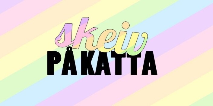 Skeiv på Katta-logoen. Illustrasjon: Skeiv på Kattas facebookside Skeiv på Katta-logoen. Illustrasjon: Skeiv på Kattas facebookside