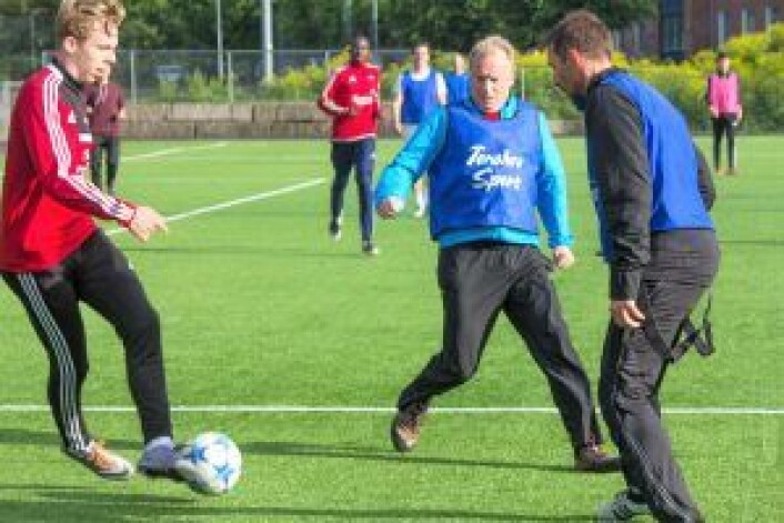 Vidar Riseth (t.v.) og byrådsleder Raymond Johansen. Foto: Henning Grøtterud Stensen/Søndre Nordstrand SV Vidar Riseth (t.v.) og byrådsleder Raymond Johansen. Foto: Henning Grøtterud Stensen/Søndre Nordstrand SV