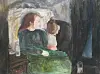 Det syke barnet av Maria V. Bordø (13 år), fra Barnekunstmuseet.