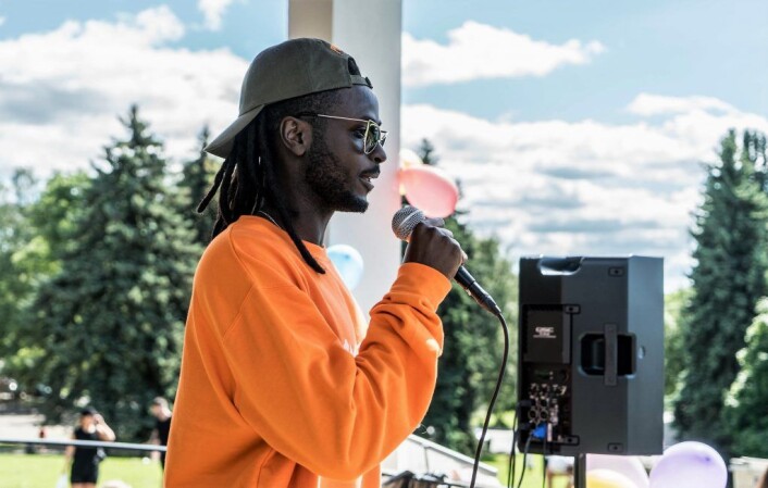 Lamin Frank Coker er initiativtager og sjef for KABOM Lamin Frank Coker er initiativtager og sjef for KABOM