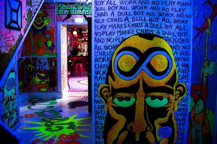 Kunstverket "All work and no play makes Chris a dull boy". Foto: Immy Rempis Kunstverket "All work and no play makes Chris a dull boy". Foto: Immy Rempis