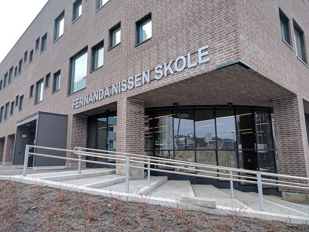Fernanda Nissen skole. Foto: Wikipedia / TommyG Fernanda Nissen skole. Foto: Wikipedia / TommyG