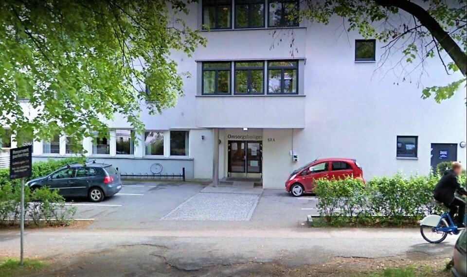 Det er her på St. Hanshaugen omsorgssenter familien ønsker seg plass for døve Klara Gjøen. Foto: Skjermdump fra Google Street View