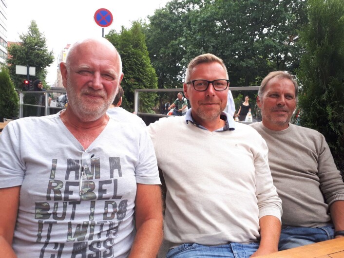 Leder i Norsk Transportarbeiderforbund, Lars M. Johnsen (t.v), leder i Oslo Bryggearbeideres forening, Tommy Torgersen og nestleder Roar Langaard (t.h) er klare til å få Oslo havn klassifisert som bekvemmelighetshavn. Foto: Christian Boger Leder i Norsk Transportarbeiderforbund, Lars M. Johnsen (t.v), leder i Oslo Bryggearbeideres forening, Tommy Torgersen og nestleder Roar Langaard (t.h) er klare til å få Oslo havn klassifisert som bekvemmelighetshavn. Foto: Christian Boger