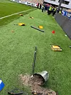 Hærverk fra Åråsen-derbyet mellom Vålerenga og Lillestrøm den 12. september.