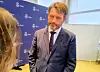 Byrådsleder Eirik Lae Solberg (H) bekrefter at hans nære medierådgiver og byrådssekretær Rune Dahl Franck (H) har gått av. Foto: Arnsten Linstad