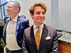 Magnus Birkelund (Frp) hadde grunn til å smile da Høyre/Venstre-byrådets budsjettforslag ble lagt frem onsdag. Foto: Arnsten Linstad