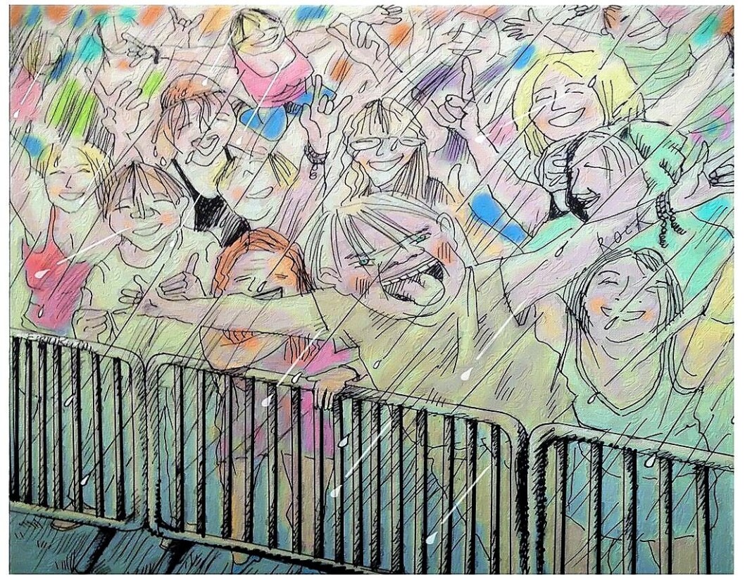 Festivalsommer i Oslo. Tegning: Firuz Kutal Festivalsommer i Oslo. Tegning: Firuz Kutal