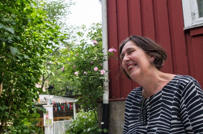 Akerselva er en konstant inspirasjon for meg, sier manusforfatter Anne-Mette Hegdahl. Foto: Kyrre Songstad Seim Akerselva er en konstant inspirasjon for meg, sier manusforfatter Anne-Mette Hegdahl. Foto: Kyrre Songstad Seim