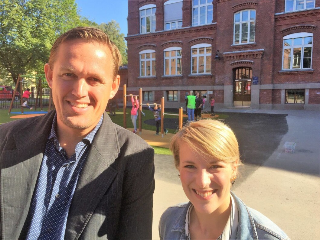 Pål Nesse og Kari Elisabeth Kaski er begge glade for resultatene fra gratis aktivitetsskole. Foto: Vegard Velle Pål Nesse og Kari Elisabeth Kaski er begge glade for resultatene fra gratis aktivitetsskole. Foto: Vegard Velle