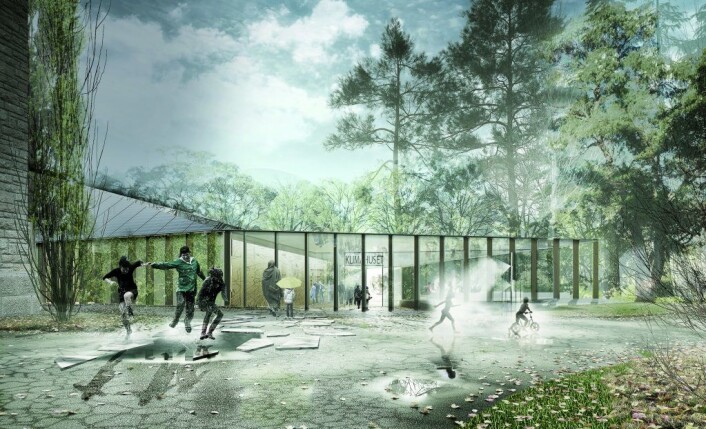 Bak utformingen av det nye Klimahuset står teamet Lund Hagem, Atelier Oslo og Expology. Bak utformingen av det nye Klimahuset står teamet Lund Hagem, Atelier Oslo og Expology.