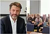 Byrådsleder Eirik Lae Solberg (H) under høring om Røabadet. På bakerste benk (til v.) satt Røabadets eiere under høringen. Foto: Arnsten Linstad