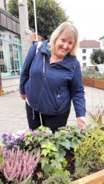 Helene Gallis i Nabolagshager er en sentral person i planlegging og gjennomføring av prosjektet på Sandaker. Foto: Anders Høilund Helene Gallis i Nabolagshager er en sentral person i planlegging og gjennomføring av prosjektet på Sandaker. Foto: Anders Høilund