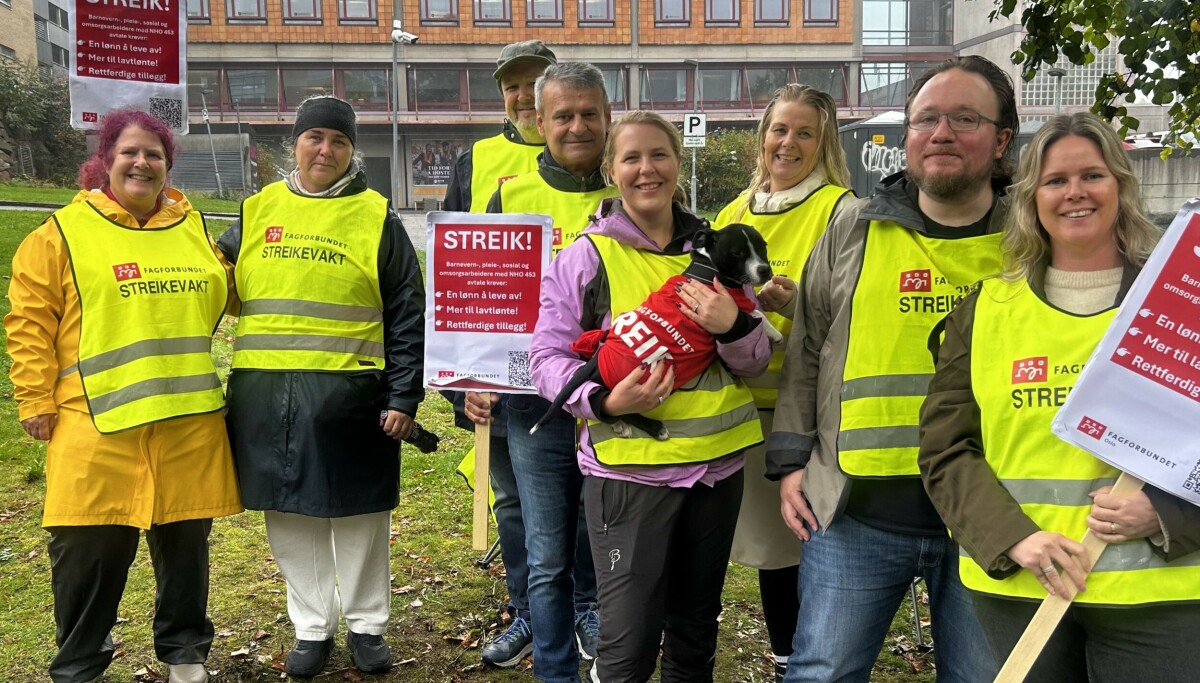 Photo : VårtOslo Assistants BPA de Human Care en grève pour des hausses salariales