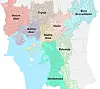 Slik blir Oslo seende ut når 15 bydeler blir til åtte bydeler fra og med 1. januar 2028. Illustrasjon: Oslo kommune