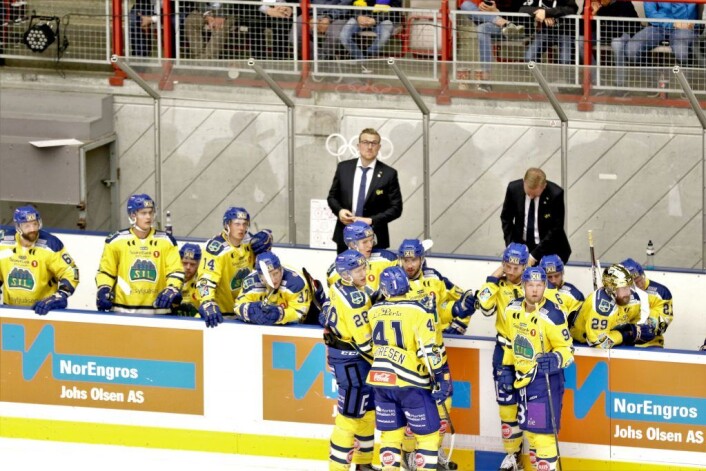 Storhamar fra den innledende seriekampen mot VIF. Foto: Atle Enersen Storhamar fra den innledende seriekampen mot VIF. Foto: Atle Enersen