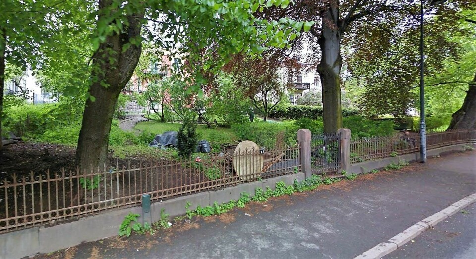 Hageentusiast Thomas Bartholdsen mener eierne vanskjøtter hagene ned mot Josefines gate. Foto: Google maps
