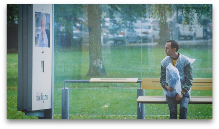 Fra filmen "frivillig kaffeprat". Foto: Frivillig.no Fra filmen "frivillig kaffeprat". Foto: Frivillig.no