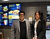 Franchisetaker Khurram Rana og den nybakte restaurantsjefen Zaenb Aziz.