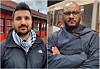 Fra v. Siavash Mobasheri (Rødt) og Omar Samy Gamal (SV) er enige om at Røabad-saken ikke er løst ved at byutviklingsbyråden går av. Foto: Arnsten Linstad