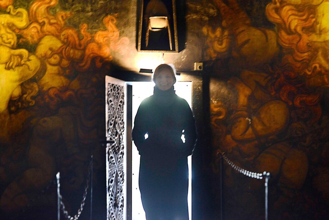 Artist Live Sollid Schulerud i Vigelands mausoleum. Foto: Christian Vassdal Artist Live Sollid Schulerud i Vigelands mausoleum. Foto: Christian Vassdal