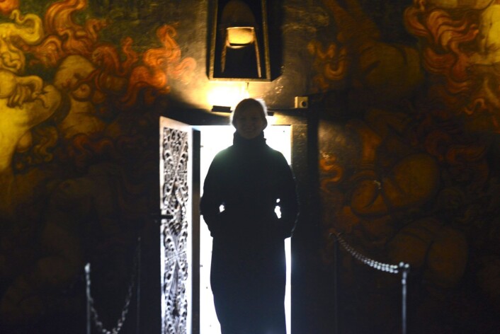 Artist Live Sollid Schulerud i Vigelands mausoleum. Foto: Christian Vassdal Artist Live Sollid Schulerud i Vigelands mausoleum. Foto: Christian Vassdal