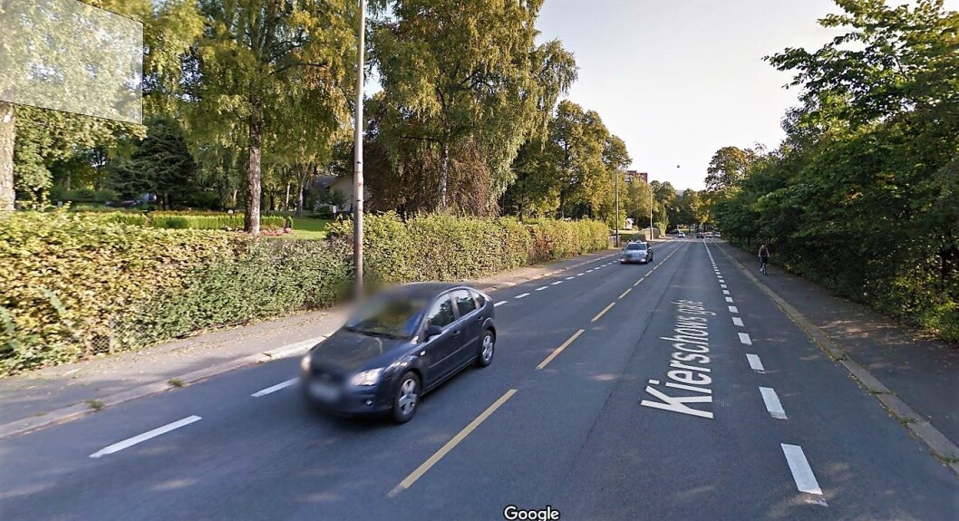 I Kierschows gate, rett ved Geitmyra skolehager, er det foreslått en bomstasjon. Foto: Google maps I Kierschows gate, rett ved Geitmyra skolehager, er det foreslått en bomstasjon. Foto: Google maps