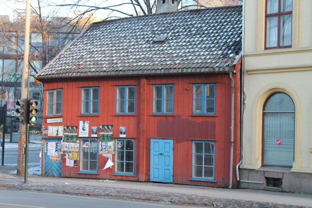 Det lille røde huset i Grønlandsleiret 28. Foto: Chris Nyborg Det lille røde huset i Grønlandsleiret 28. Foto: Chris Nyborg