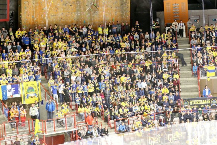 Storhamar-fansen. Foto: Atle Enersen Storhamar-fansen. Foto: Atle Enersen