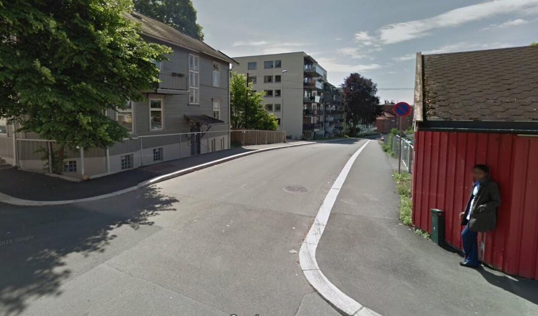Her er i Jørgen Løvlands gate kommer det sannsynligvis en bomstasjon i 2019. Foto: Google Maps Her er i Jørgen Løvlands gate kommer det sannsynligvis en bomstasjon i 2019. Foto: Google Maps