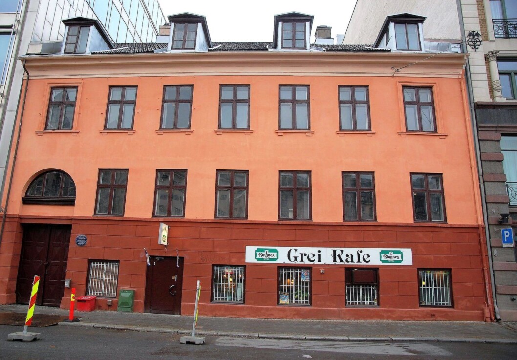 I disse lokalene i Skippergata 3 ønsker Venstre-politiker Espen Ophaug nå å opprette et museum for Henrik Wergeland. Foto: Wikimedia Commons I disse lokalene i Skippergata 3 ønsker Venstre-politiker Espen Ophaug nå å opprette et museum for Henrik Wergeland. Foto: Wikimedia Commons