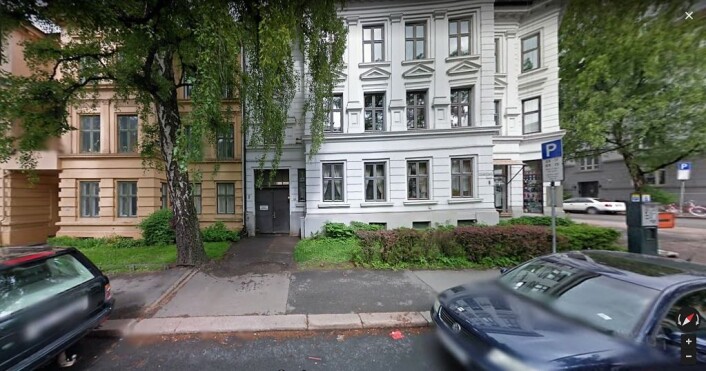 Beboerne i Sorgenfrigata 14-16 måte evakuere på grunn av sprekkdannelser i bygården. Foto: Gogle StreetView Beboerne i Sorgenfrigata 14-16 måte evakuere på grunn av sprekkdannelser i bygården. Foto: Gogle StreetView