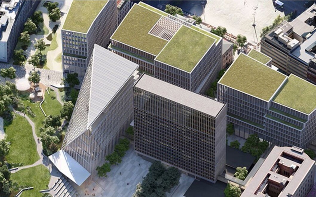 Vinneren av arkitektkonkurransen for regjeringskvartalet, Adapt. Illustrasjon: Team Urbis Vinneren av arkitektkonkurransen for regjeringskvartalet, Adapt. Illustrasjon: Team Urbis
