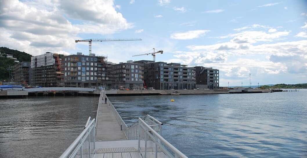 Brua mellom Sukkerbiten og Sørenga kan forsvinne etter nyttår. Foto: Helge Høifødt, via Wikimedia Commons Brua mellom Sukkerbiten og Sørenga kan forsvinne etter nyttår. Foto: Helge Høifødt, via Wikimedia Commons