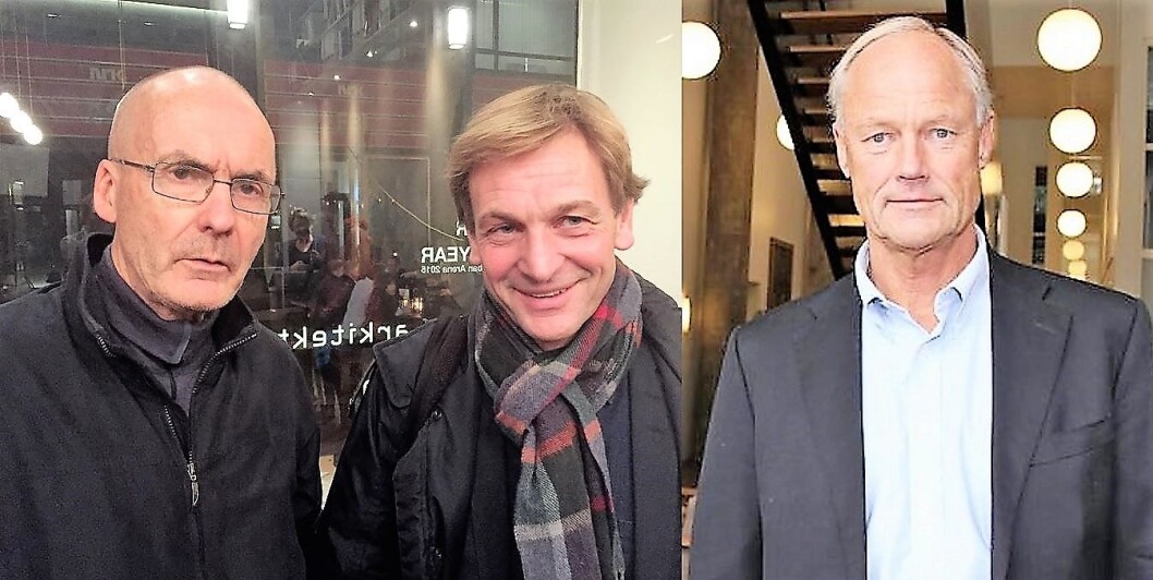 Erling Folkvord, Tor Dolvik og Petter Gottschalk møttes til debatt om Boligbygg-skandalen i Oslo kommune. Foto: Vegard Velle Erling Folkvord, Tor Dolvik og Petter Gottschalk møttes til debatt om Boligbygg-skandalen i Oslo kommune. Foto: Vegard Velle