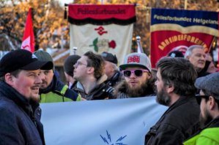 Mange møtte opp på markeringen utenfor Stortinget. Foto: Morten Lauveng Jørgensen Mange møtte opp på markeringen utenfor Stortinget. Foto: Morten Lauveng Jørgensen
