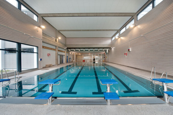 Romsås bad er rehabilitert. Bildet er tatt før den offisielle åpningen. Foto: Kultur- og idrettsbygg Romsås bad er rehabilitert. Bildet er tatt før den offisielle åpningen. Foto: Kultur- og idrettsbygg