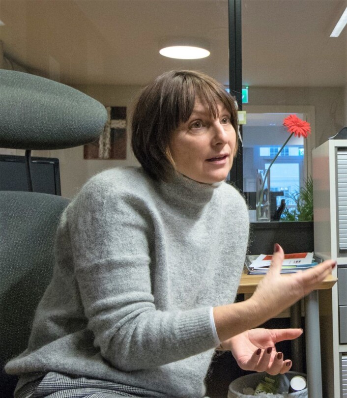 Daglig leder for glassverkstedet til Kirkens bymisjon, Bente Tjernshaugen. Foto: Kyrre Sngstad Seim Daglig leder for glassverkstedet til Kirkens bymisjon, Bente Tjernshaugen. Foto: Kyrre Sngstad Seim