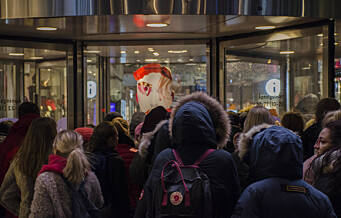 En stim av shoppere møtte opp på Oslo City klokka sju om morran på Black Friday
