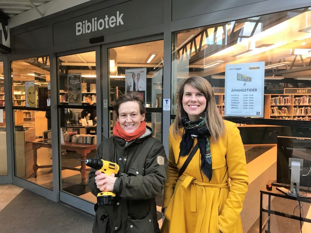Siri Mittet (t.v.) og Sirin Hellvin Stav er de to forslagsstillerne til verktøysbibliotek og fiksehus i bydel Sagene. Foto: Privat Siri Mittet (t.v.) og Sirin Hellvin Stav er de to forslagsstillerne til verktøysbibliotek og fiksehus i bydel Sagene. Foto: Privat