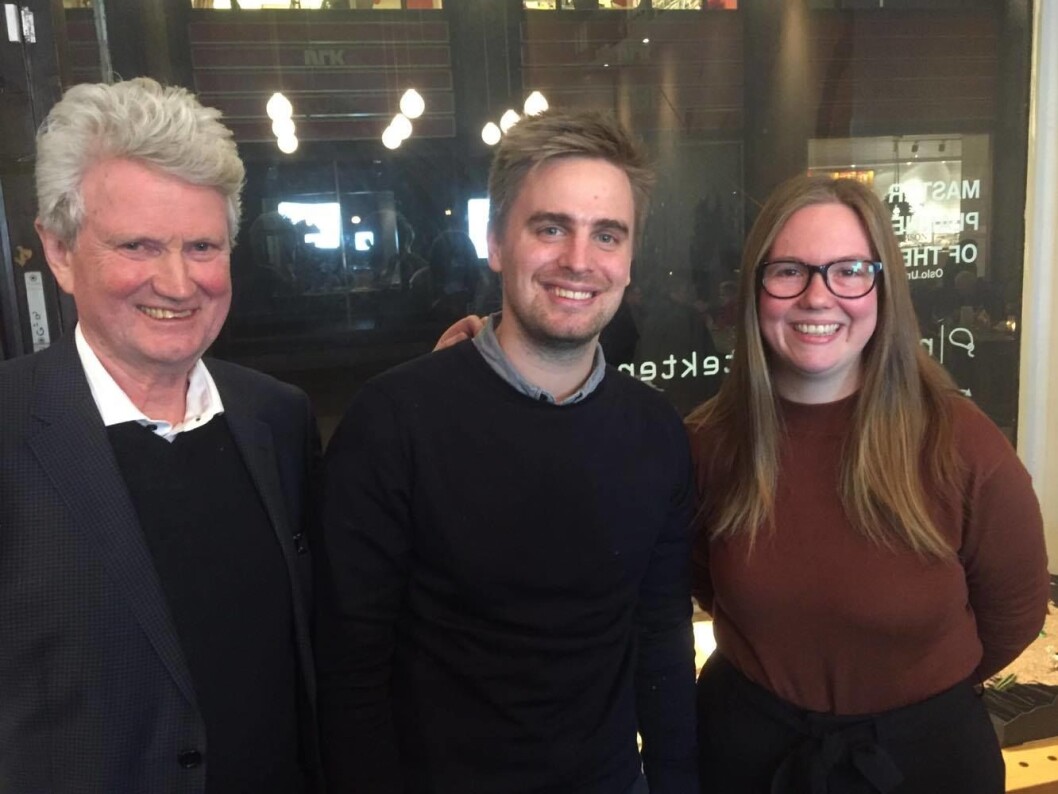 Byprat-panelet: Eivind Trædal, Geir Myklebust og Anja Holmgren. Foto: Vegard Velle Byprat-panelet: Eivind Trædal, Geir Myklebust og Anja Holmgren. Foto: Vegard Velle