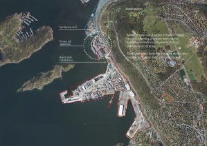 Grønlikaia ligger akkurat der fjordbyden ender i Oslo øst. Kartbeskrivelser: Anders Haagaas Grinde Grønlikaia ligger akkurat der fjordbyden ender i Oslo øst. Kartbeskrivelser: Anders Haagaas Grinde