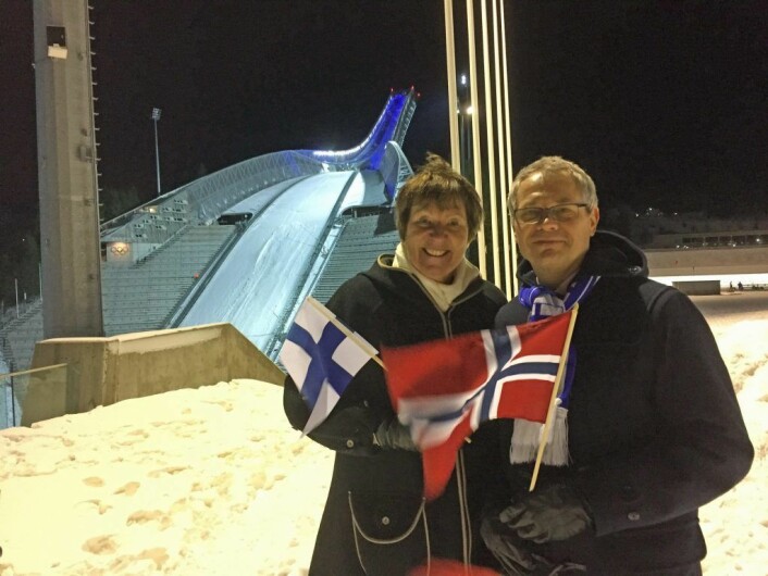 Ordfører Marianne Borgen og Finlands ambassadør til Norge, Erik Lundberg. Foto: Finlands ambassade