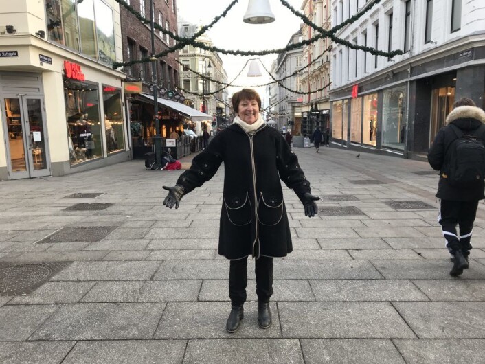 Ordfører Marianne Borgen i krysset der Ole Kopreitan stod. Foto: Oslo SV Ordfører Marianne Borgen i krysset der Ole Kopreitan stod. Foto: Oslo SV