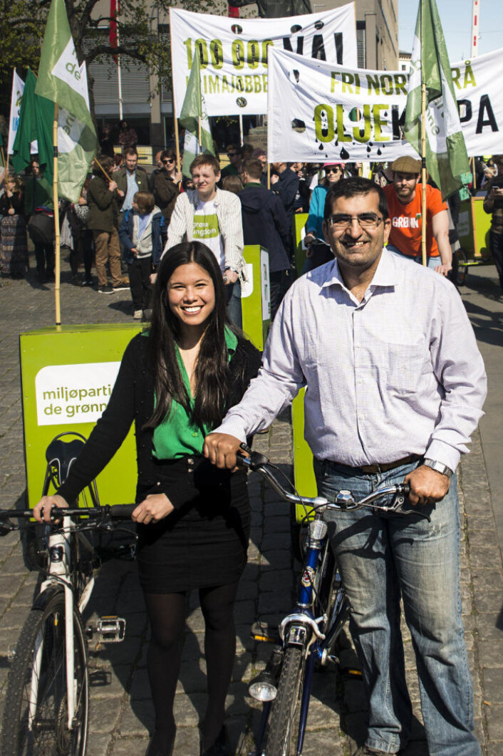 MDGs Oslo-representanter, Lan Marie Nguyen Berg og Shoaib Sultan, har stått i spissen for en omlegging av infrastrukturen i Oslo. Foto: Christian Vassdal MDGs Oslo-representanter, Lan Marie Nguyen Berg og Shoaib Sultan, har stått i spissen for en omlegging av infrastrukturen i Oslo. Foto: Christian Vassdal