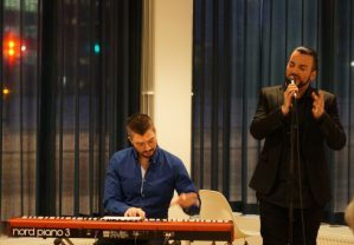 Erlend Bratland i går kveld. Foto: Tine Erlend Bratland i går kveld. Foto: Tine