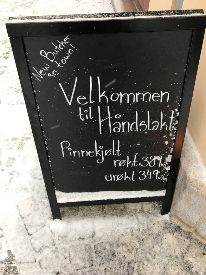 Håndslag ønsker deg velkommen i Torggata 13. Foto: Maria Ludvigsen Håndslag ønsker deg velkommen i Torggata 13. Foto: Maria Ludvigsen
