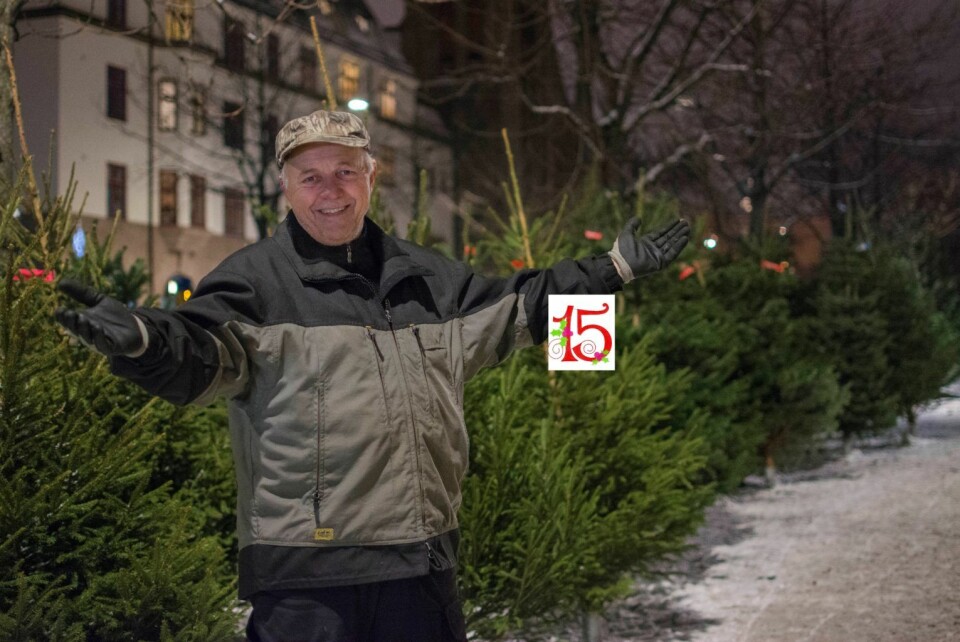 Når Ole-Petter Sæby dukker opp, er det klart for jul på Frogner. Foto: Morten Lauveng Jørgensen