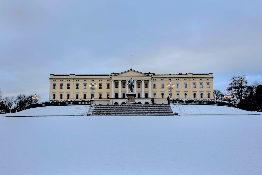 Snart blir deler av taket på Slottet dekket av solcellepaneler. Foto: Morten Lauveng Jørgensen Snart blir deler av taket på Slottet dekket av solcellepaneler. Foto: Morten Lauveng Jørgensen