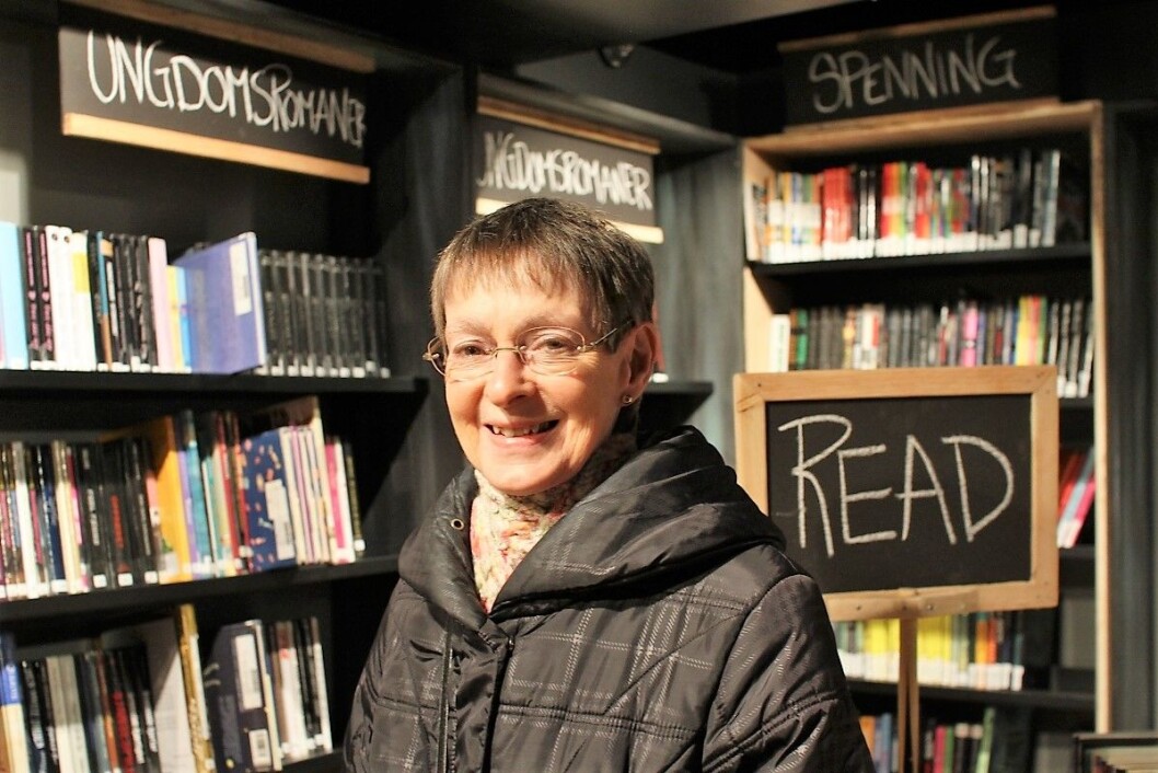Lone Koch setter stor pris på biblioteket på Tøyen. Foto: Frank Michaelsen Lone Koch setter stor pris på biblioteket på Tøyen. Foto: Frank Michaelsen